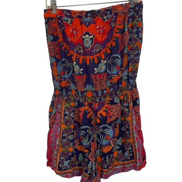 Angie Pants - Vintage Angie Y2K Boho Strapless Romper One Piece Large